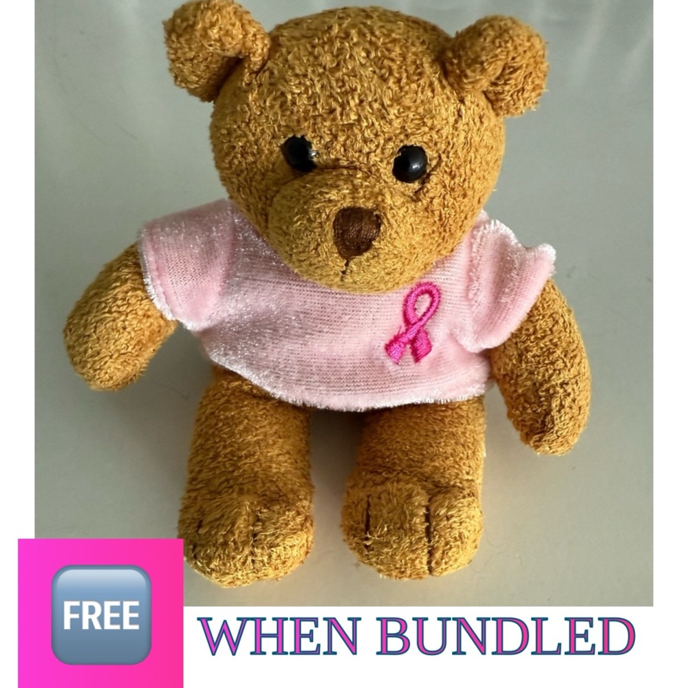 🆓 Free When Bundled 2001 Avon Breast Cancer Awareness Bear